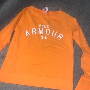 Under armour sweatshirt medium orange